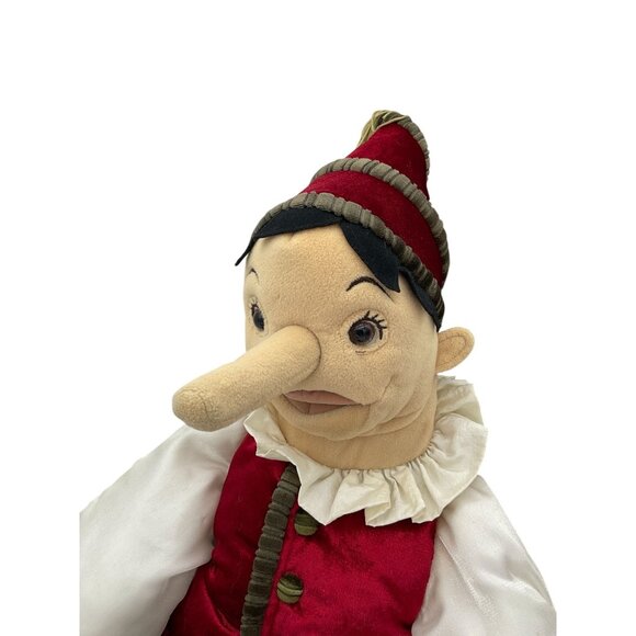 Folkmanis Plush Full Body Pinocchio VTG Hand Puppet with Growing Nose 31 in - Picture 6 of 10